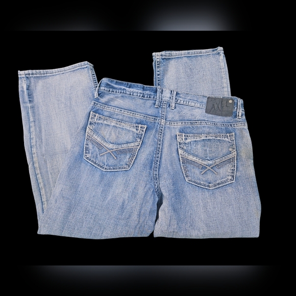 Mens TK Axel TREADWELL Relaxed Straight Fit Jeans 36x30 KENSINGTON AX41007-3 - Picture 1 of 16